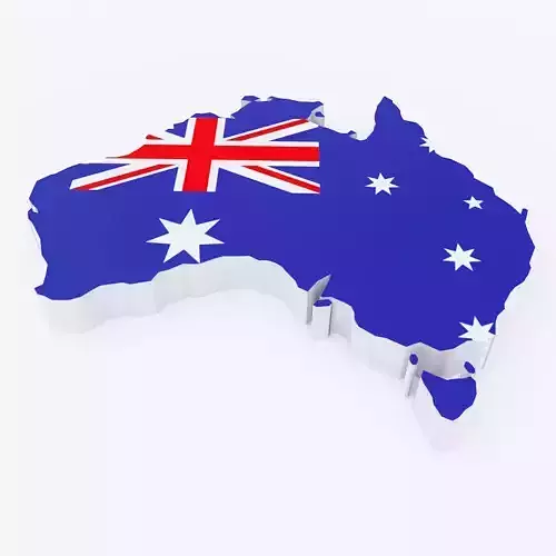 Australia map  3d model