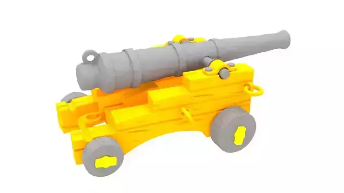 12 Pound Cannon 3D model
