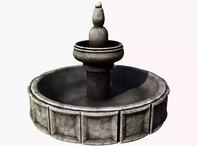 Medieval Fountain 3D Model