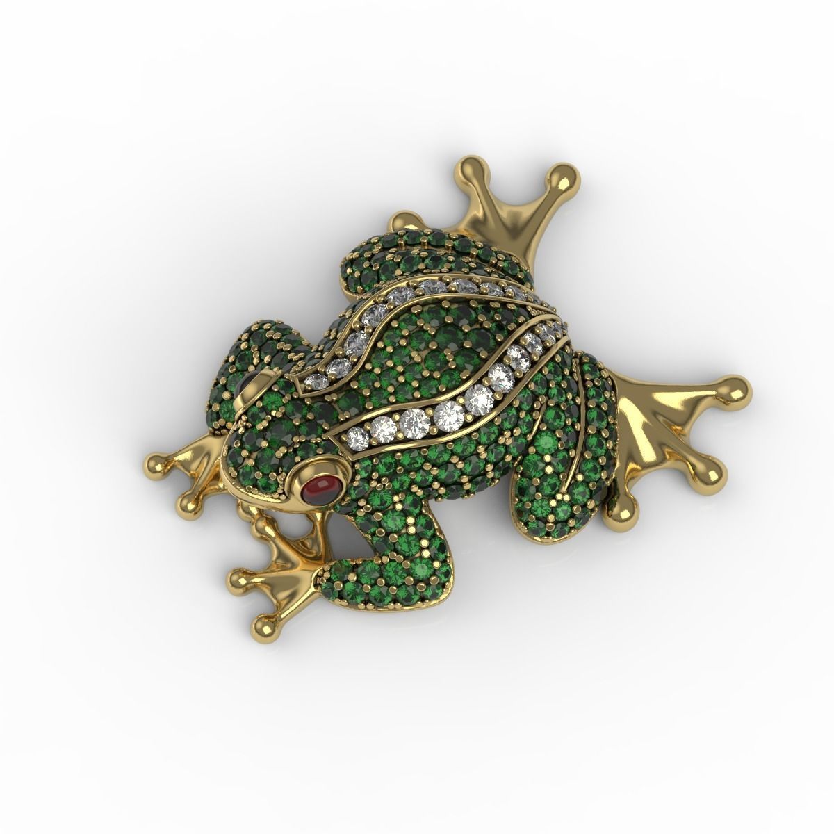 Princess Frog 3D print model_4