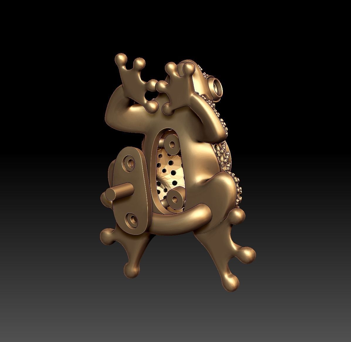 Princess Frog 3D print model_18