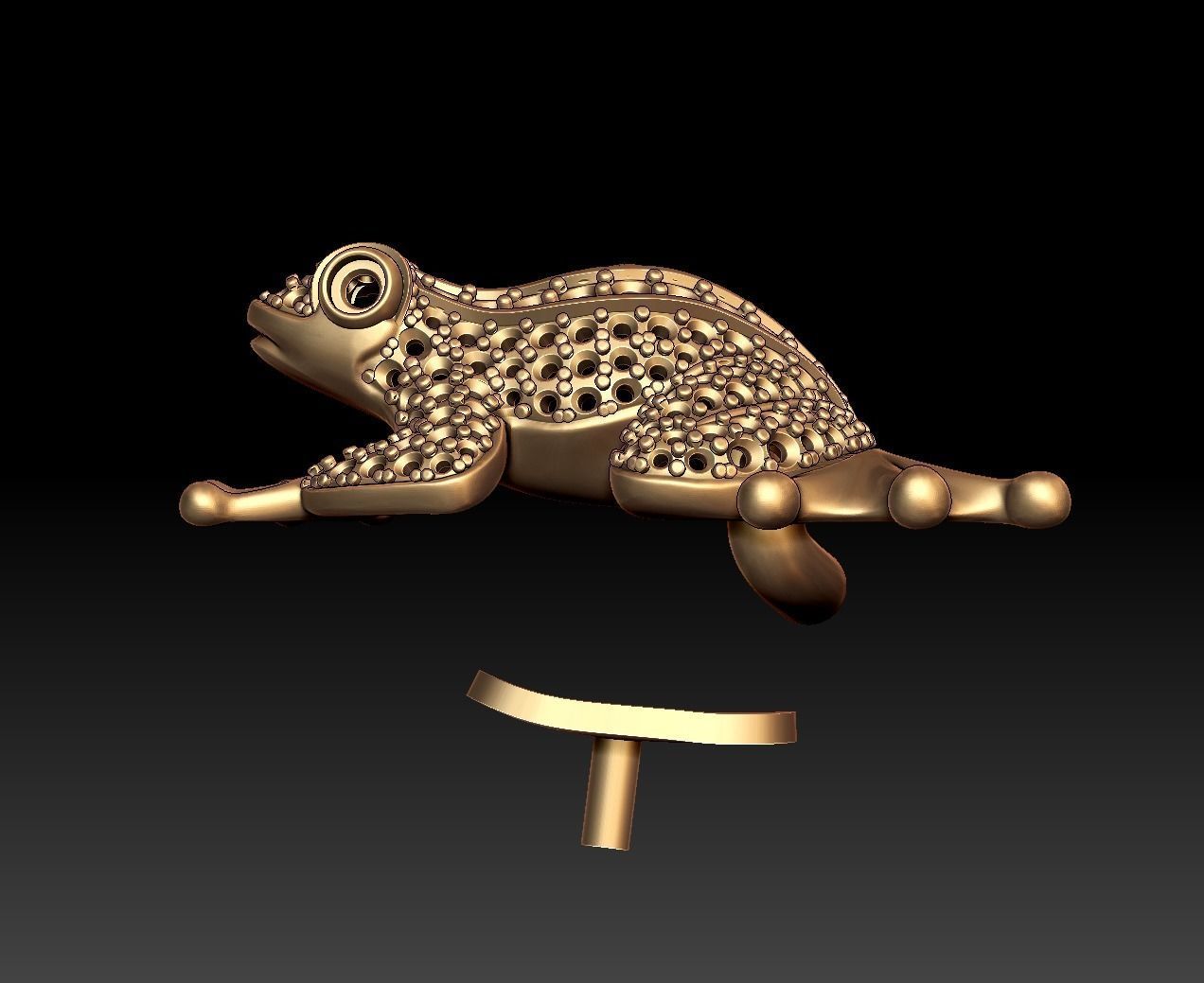 Princess Frog 3D print model_19