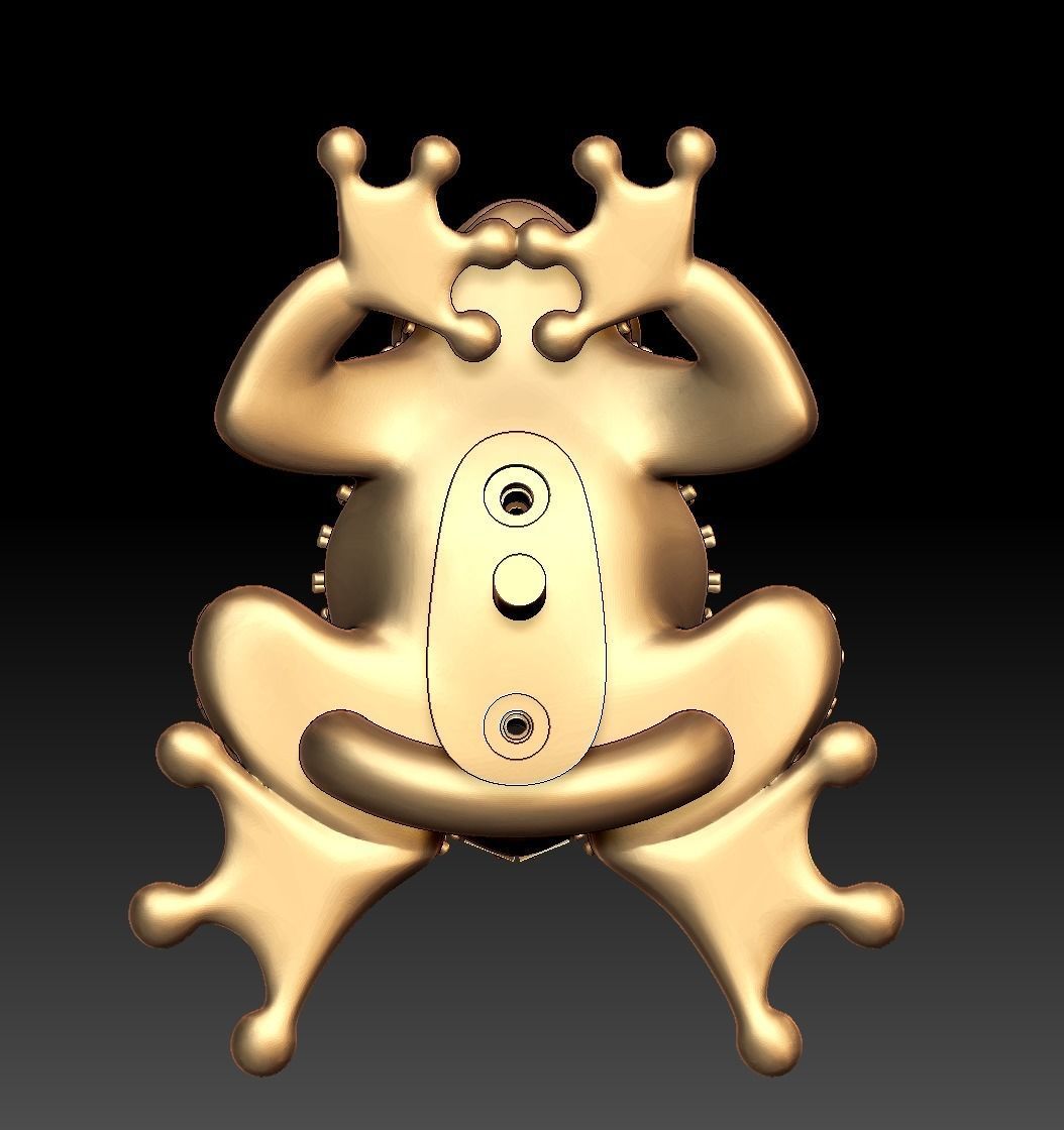 Princess Frog 3D print model_23