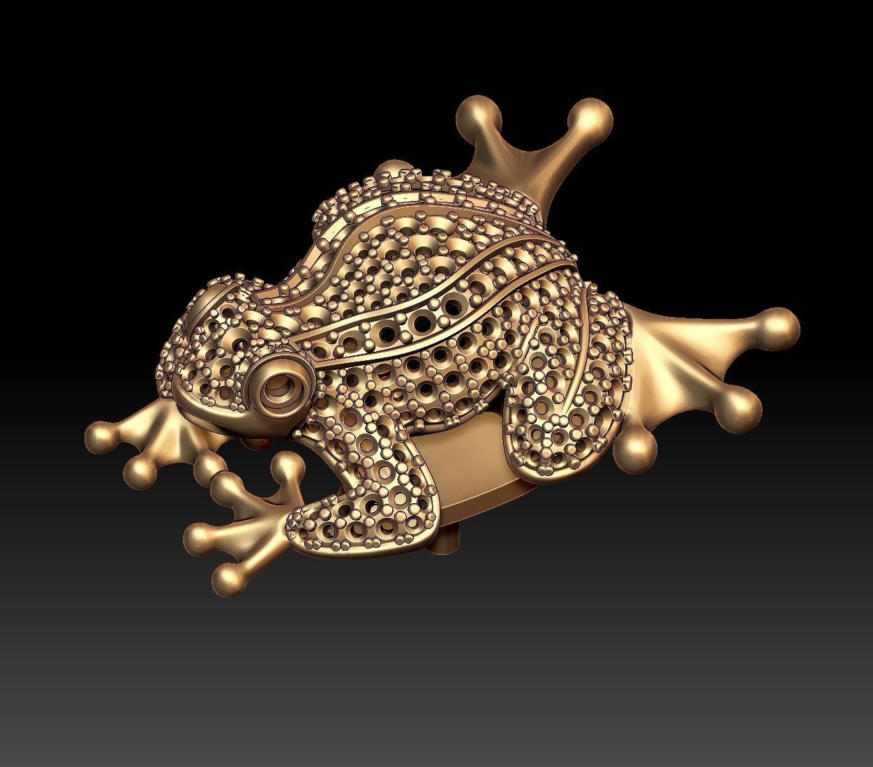 Princess Frog 3D print model_22