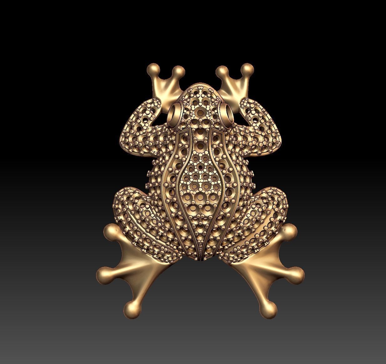 Princess Frog 3D print model_17