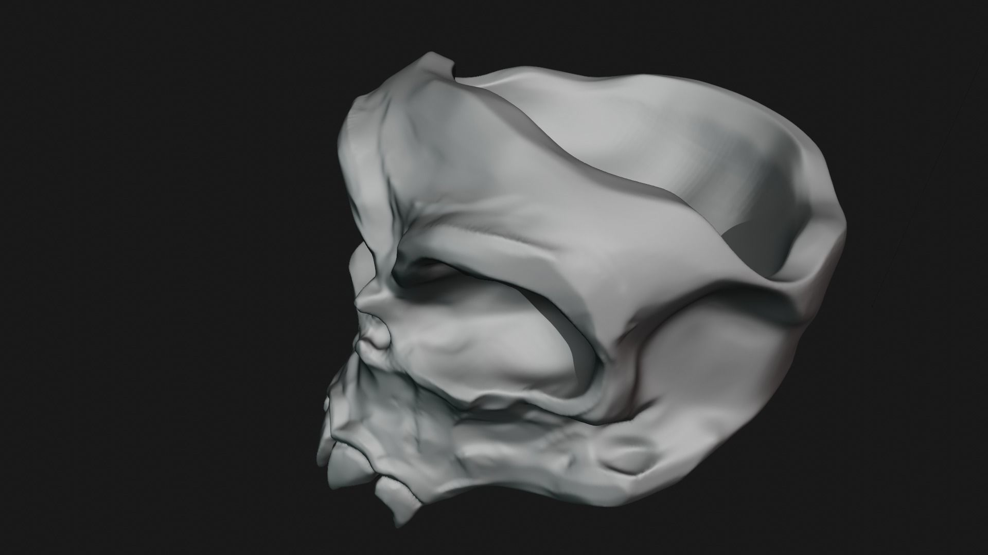Alien skull Free 3D model_2