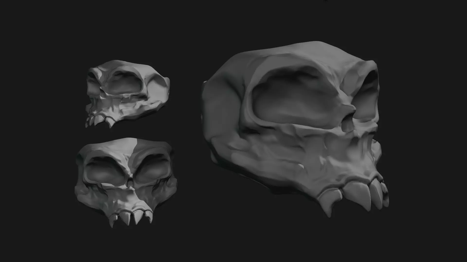 Alien skull Free 3D model_0