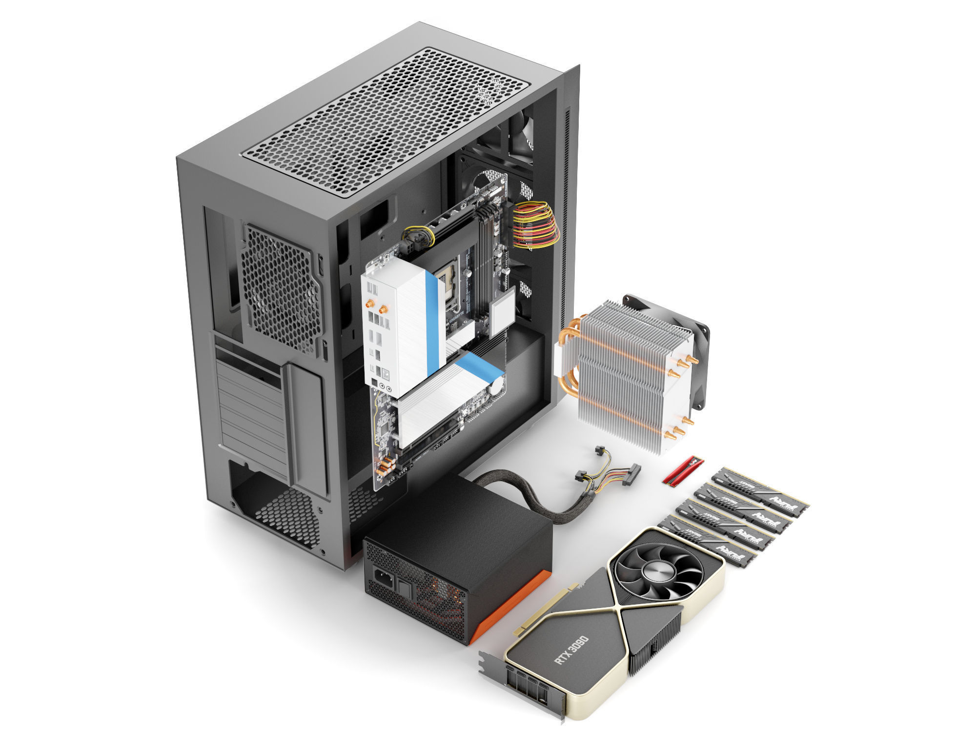 PC Full Case 3D model_6