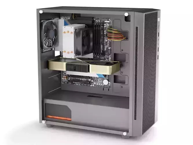 PC Full Case 3D model