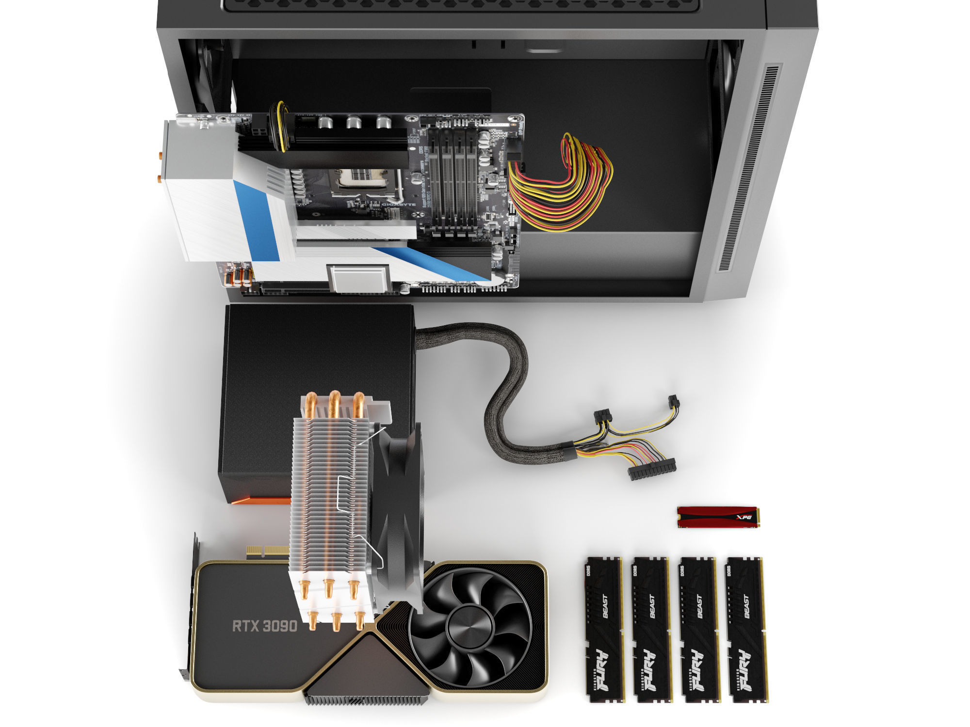 PC Full Case 3D model_7