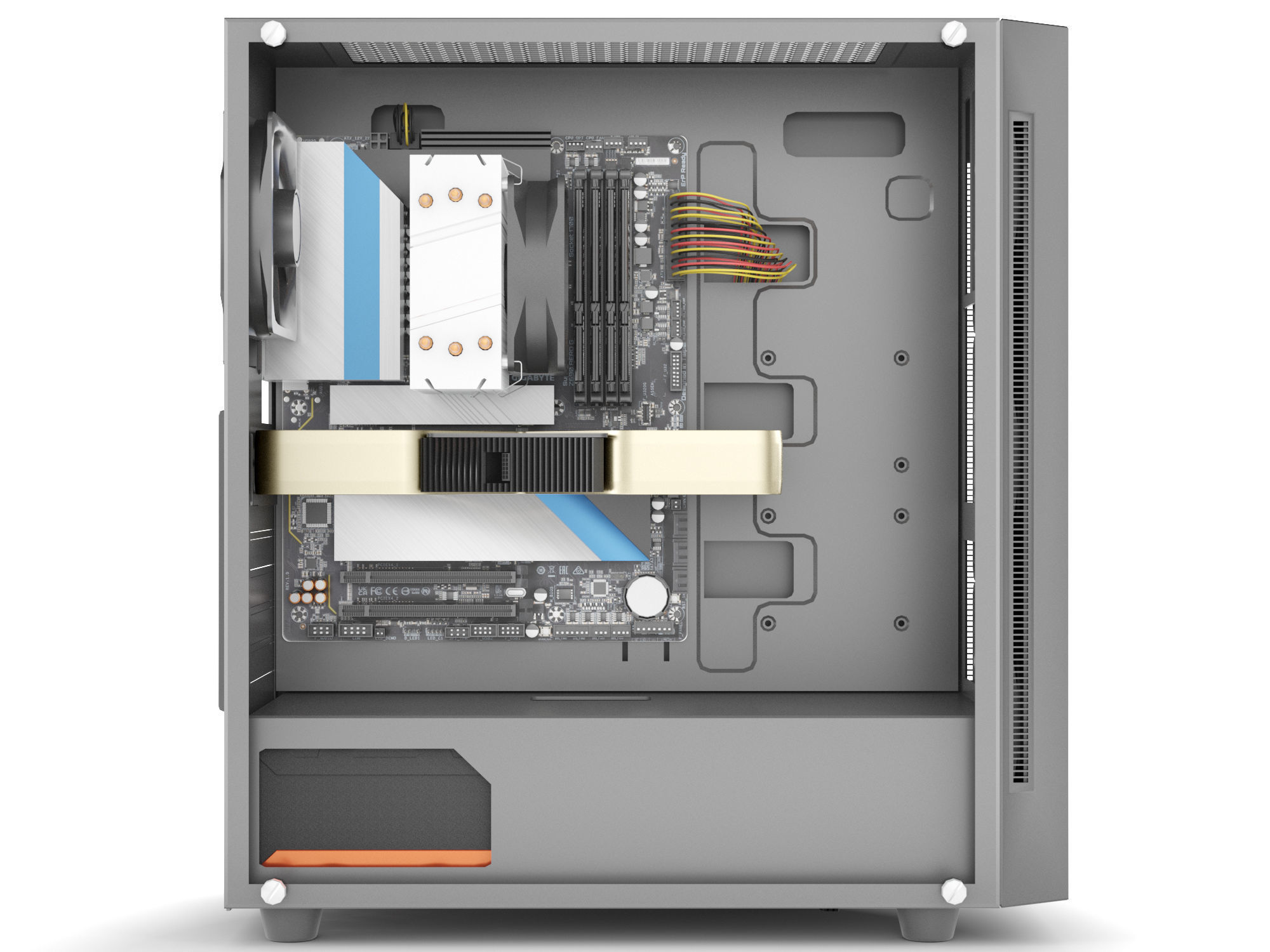 PC Full Case 3D model_3