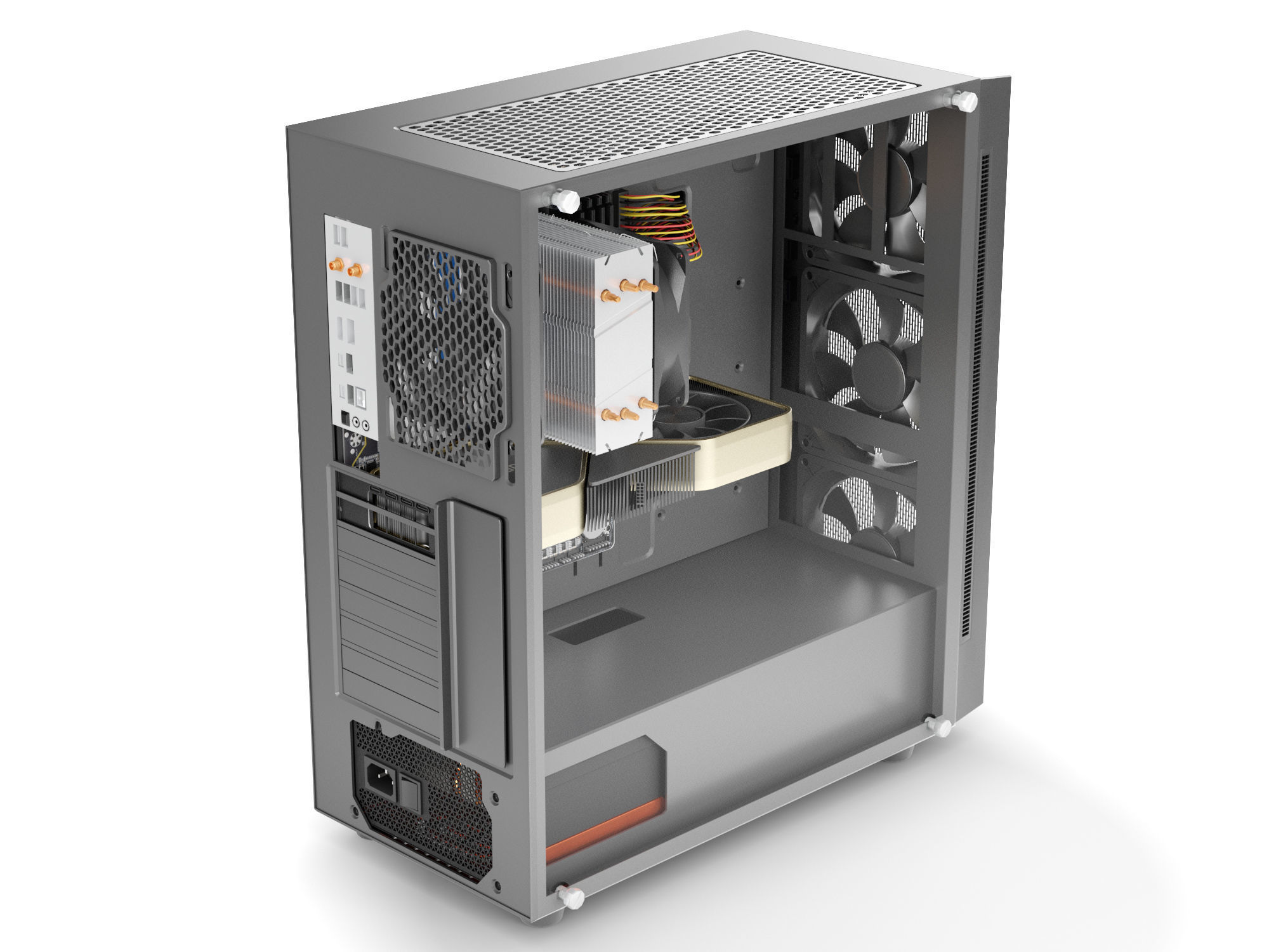PC Full Case 3D model_2