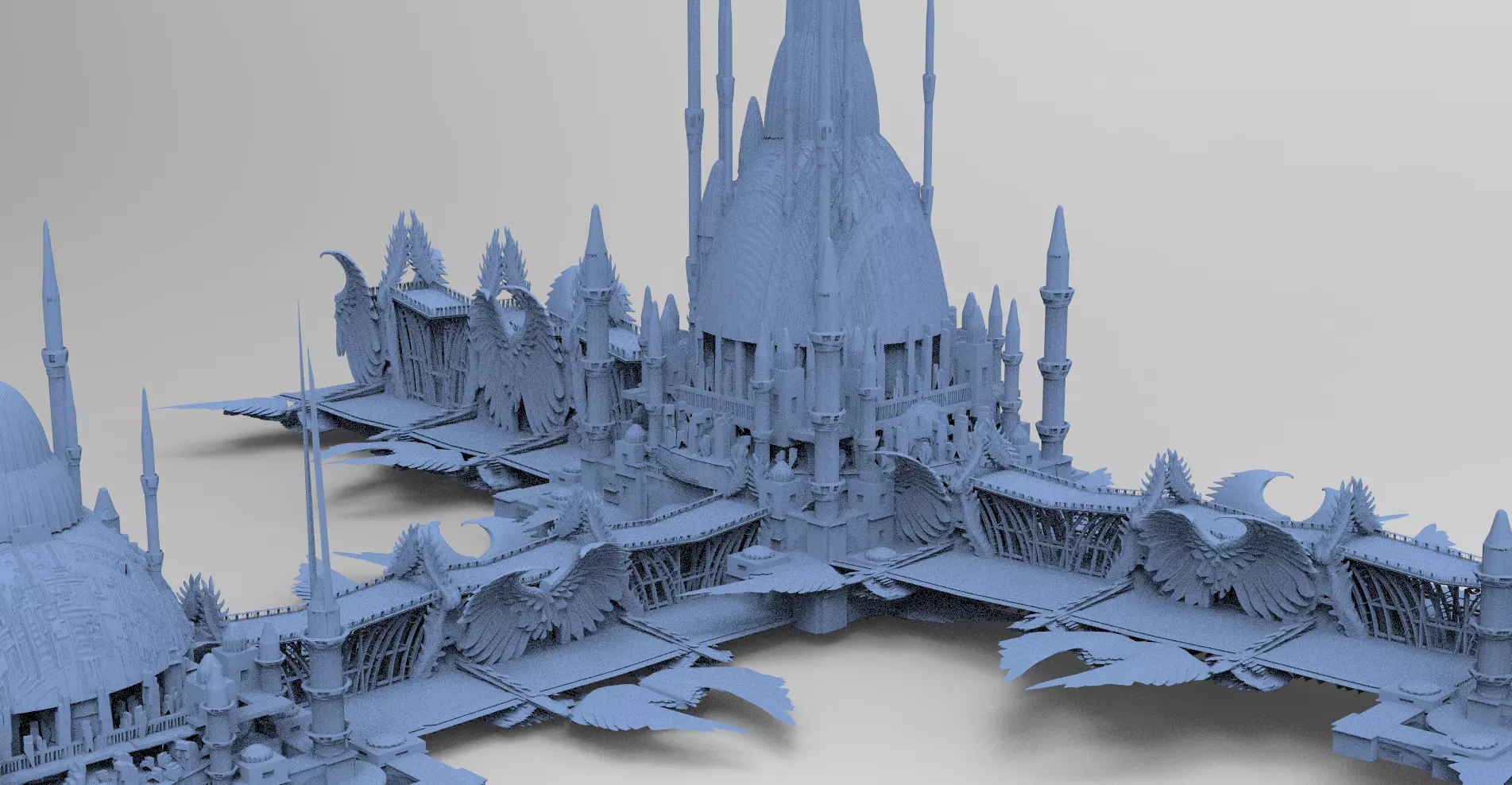 Persian Sci-Fi Palace 7 3D model_0