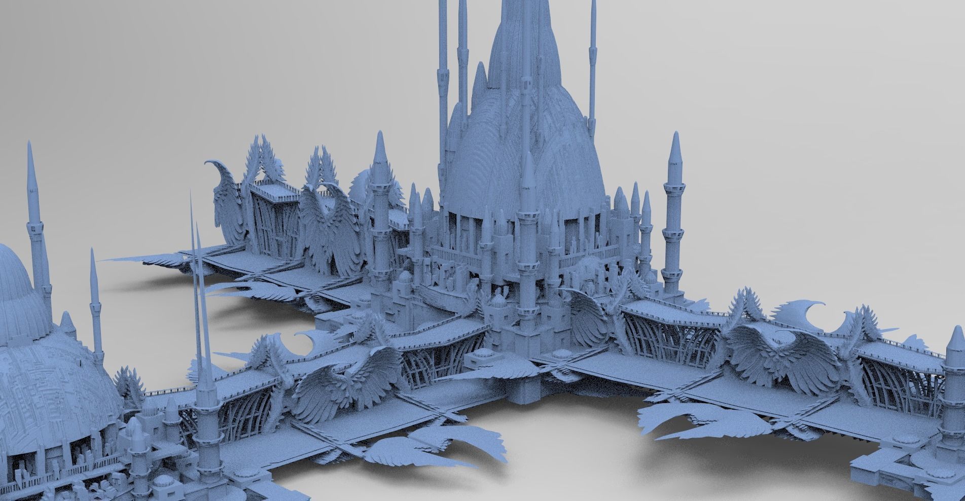 Persian Sci-Fi Palace 7 3D model_1