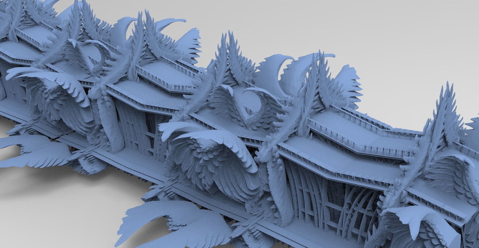 Persian Sci-Fi Palace Bridge 2 3D model_1