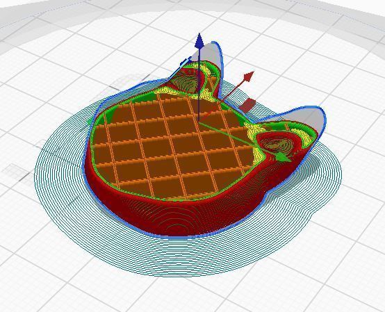 Cat head for 3d print 3D print model_7