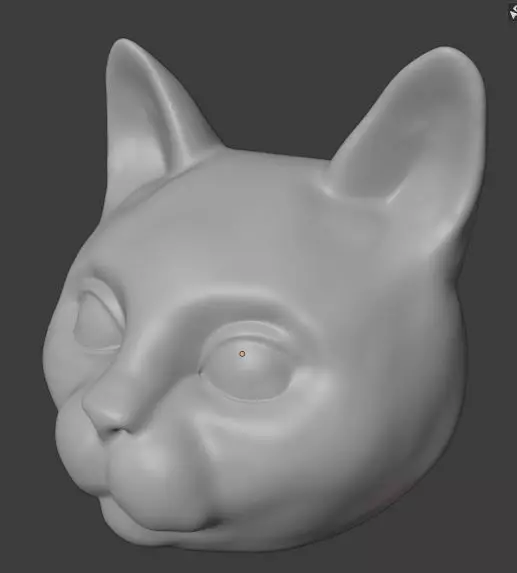 Cat head for 3d print 3D print model_0