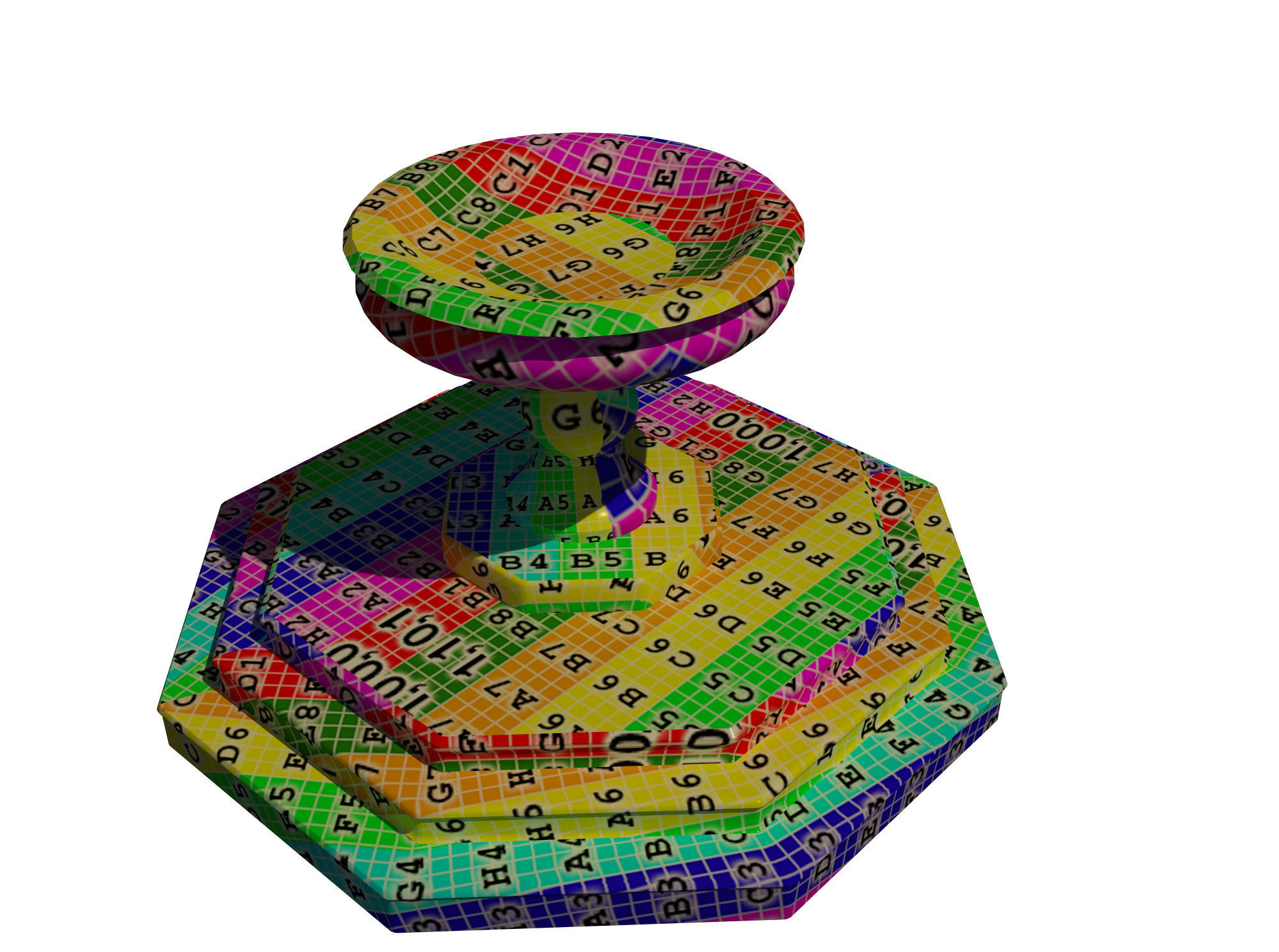 Medieval Fountain 3D Model Low-poly 3D model Low-poly 3D model_5