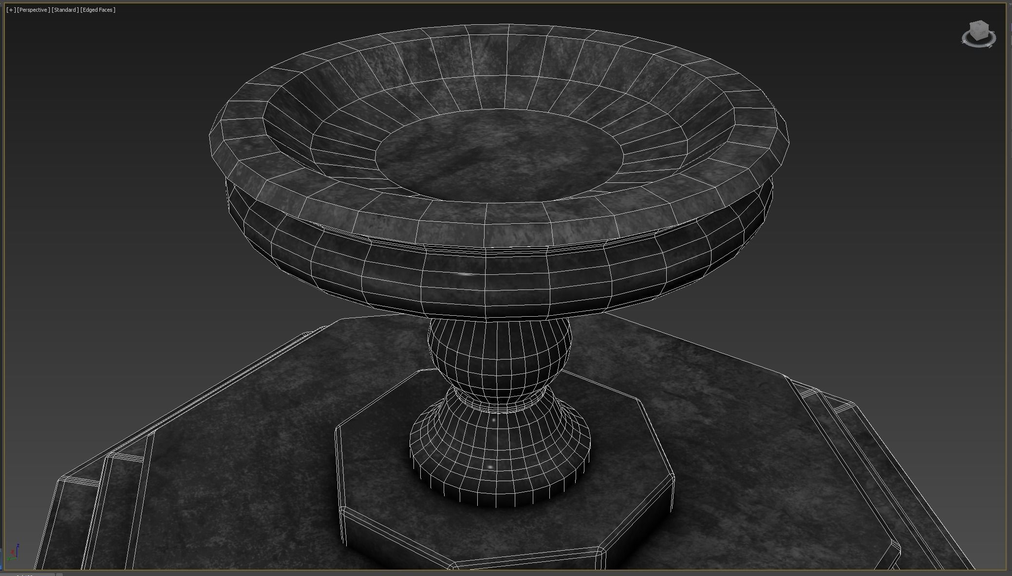 Medieval Fountain 3D Model Low-poly 3D model Low-poly 3D model_9