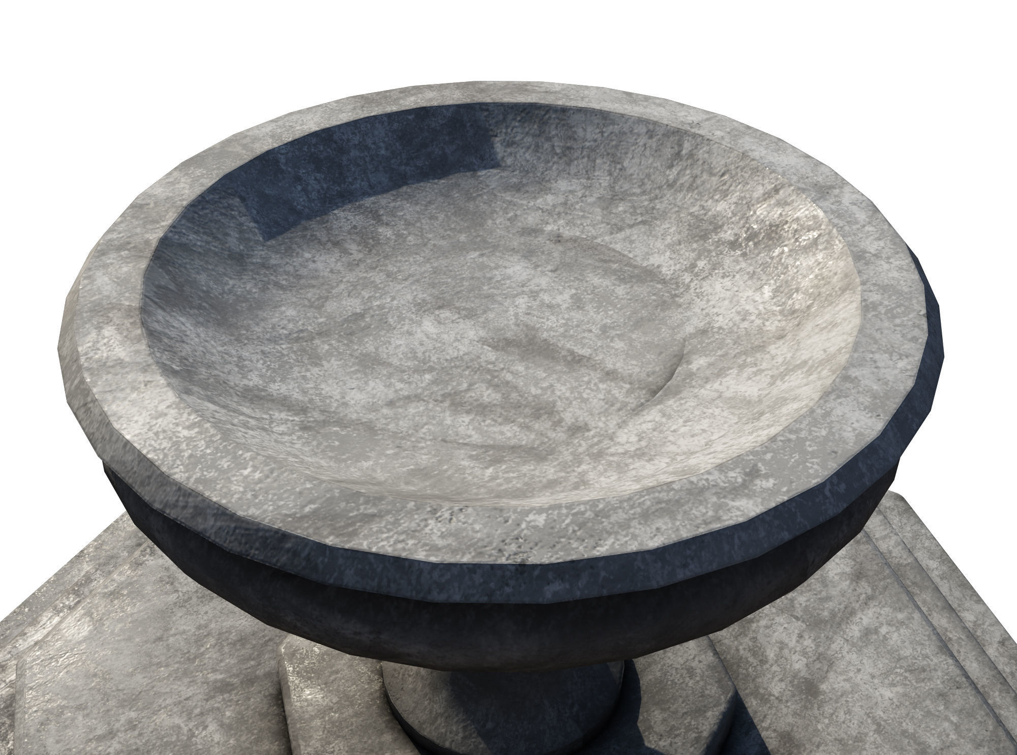 Medieval Fountain 3D Model Low-poly 3D model Low-poly 3D model_3