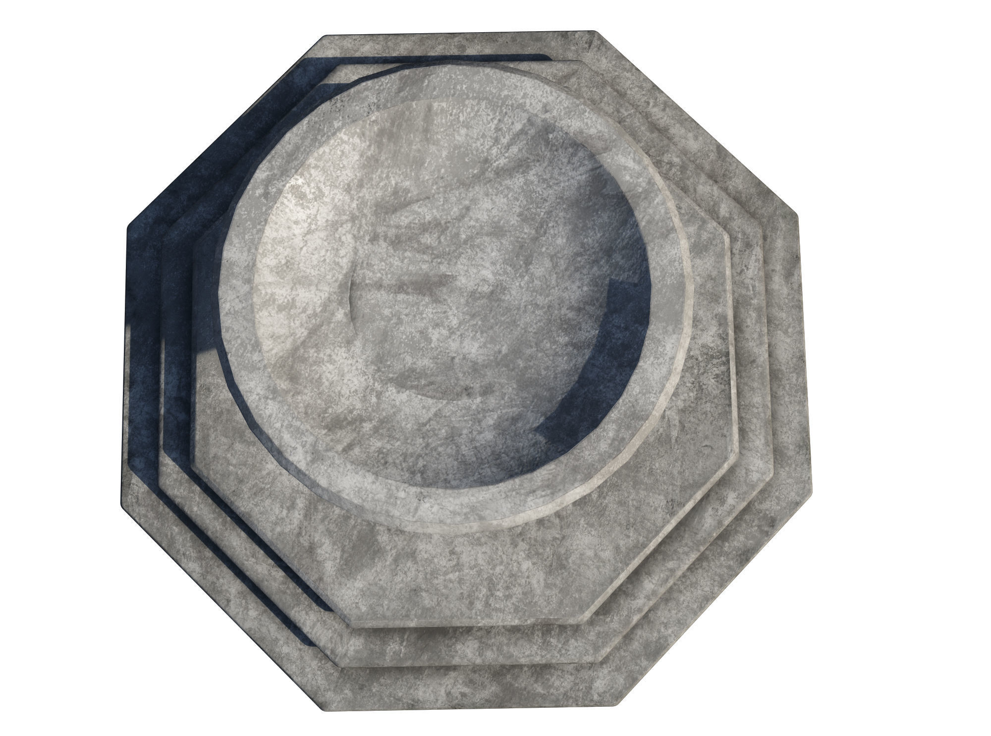 Medieval Fountain 3D Model Low-poly 3D model Low-poly 3D model_1