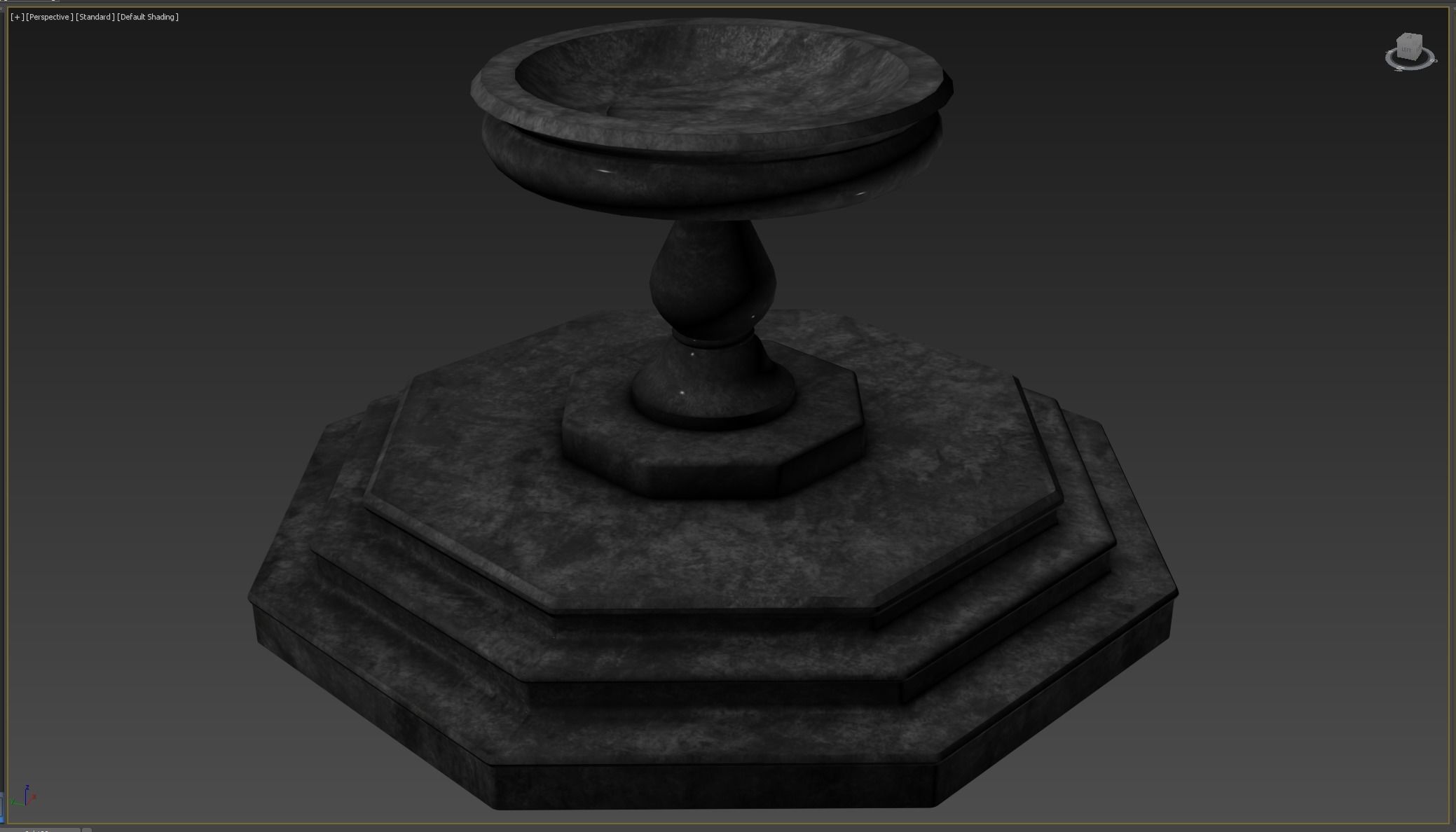 Medieval Fountain 3D Model Low-poly 3D model Low-poly 3D model_7