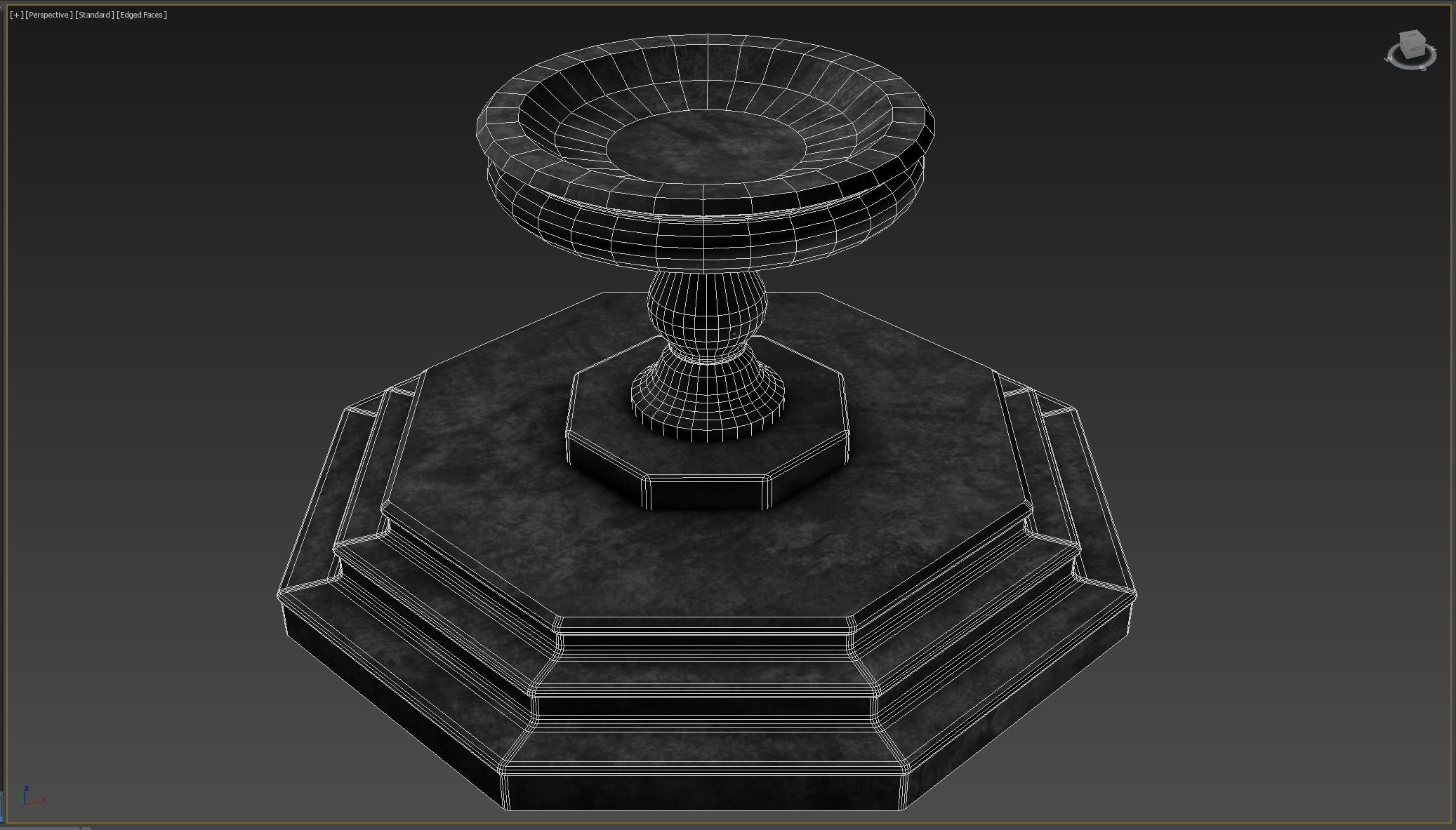 Medieval Fountain 3D Model Low-poly 3D model Low-poly 3D model_8