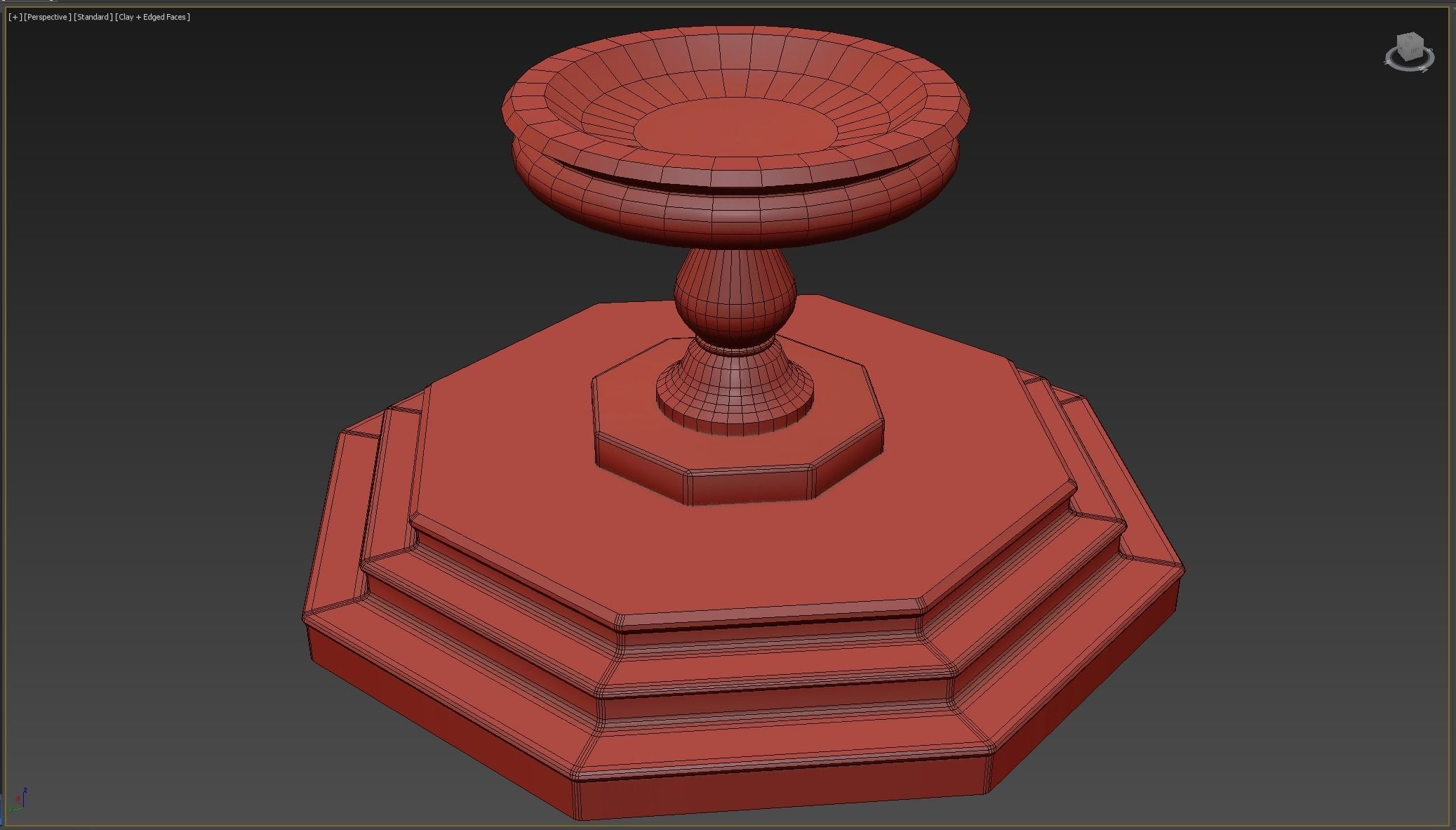 Medieval Fountain 3D Model Low-poly 3D model Low-poly 3D model_10