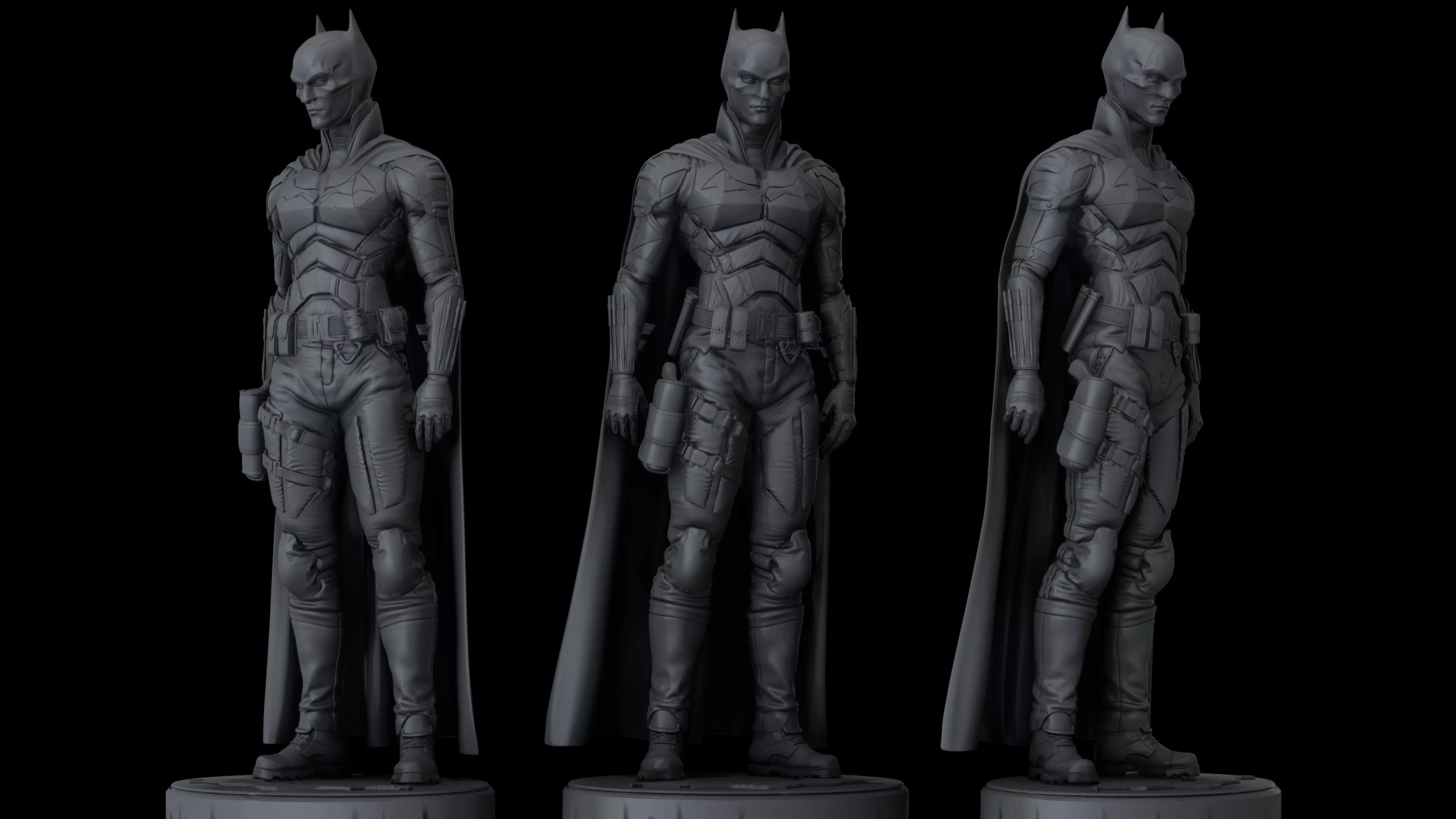 The Batman statue 3D print model_0