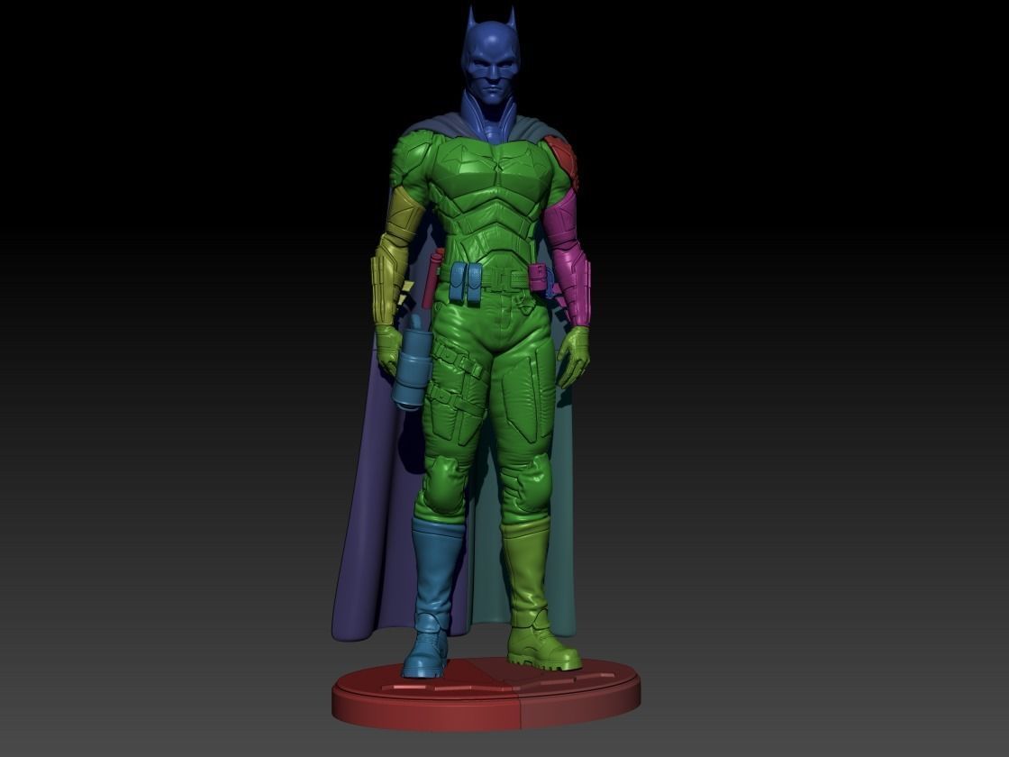 The Batman statue 3D print model_2