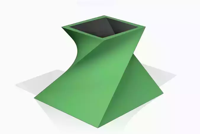 stl obj file deco  flower pot