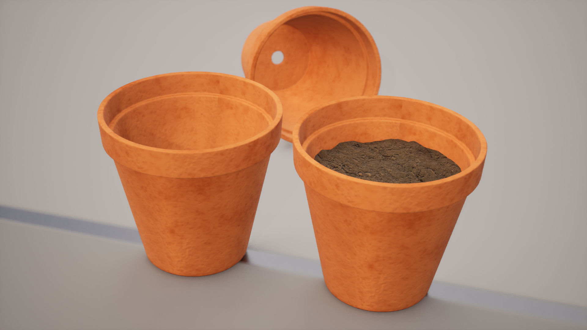 Plant pots 3D model_8