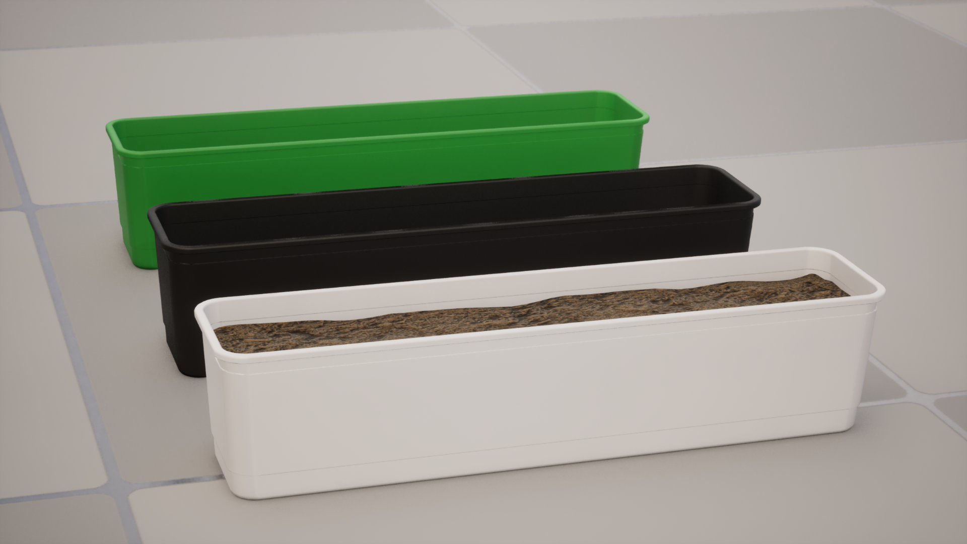 Plant pots 3D model_7