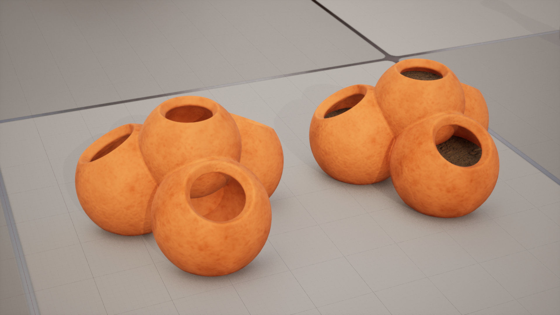 Plant pots 3D model_1