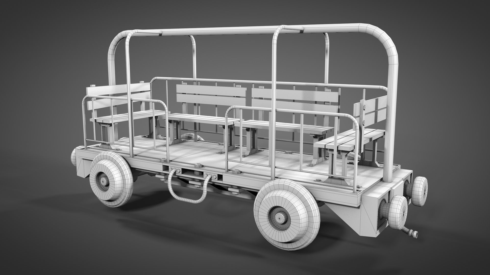 Old mine Worker Carrier 3D model_15
