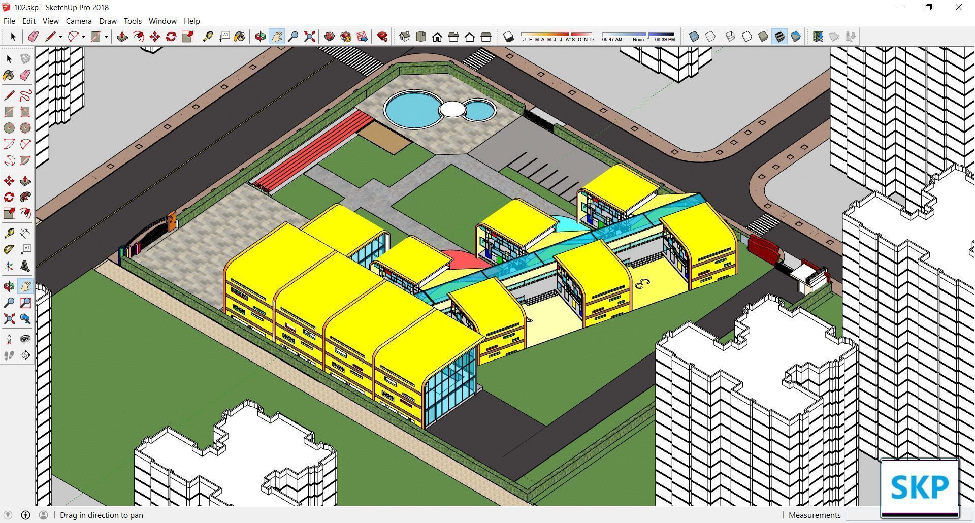 Sketchup Kindergarten 102 3D model_6