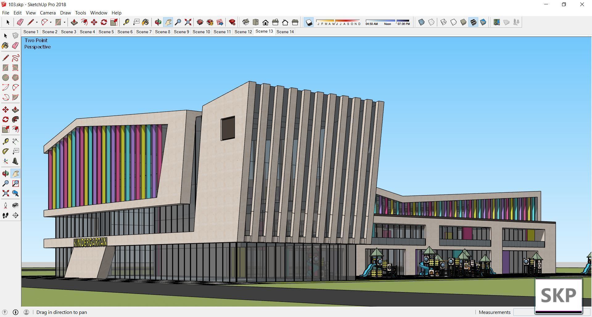 Sketchup Kindergarten 103 3D model_6