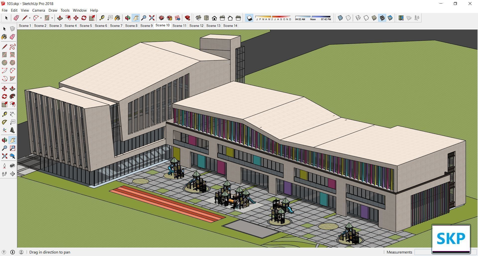 Sketchup Kindergarten 103 3D model_3