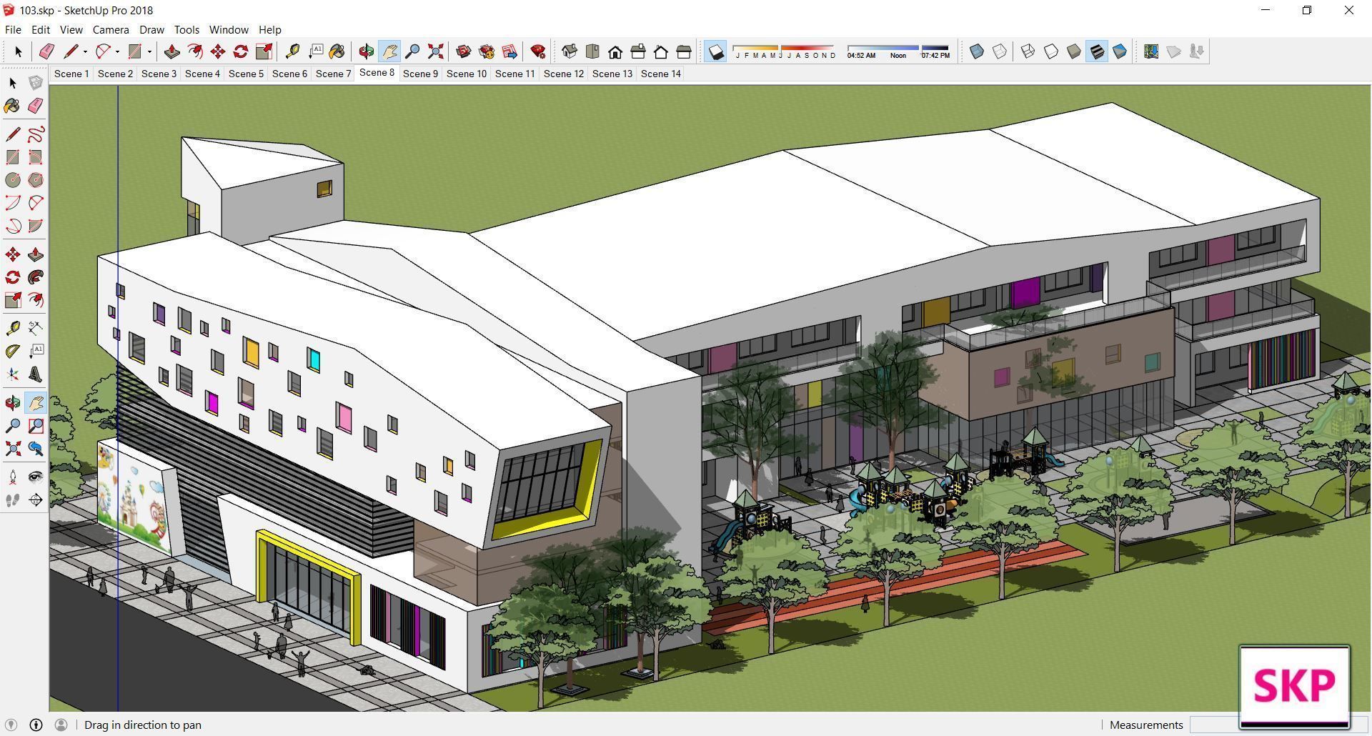 Sketchup Kindergarten 103 3D model_1