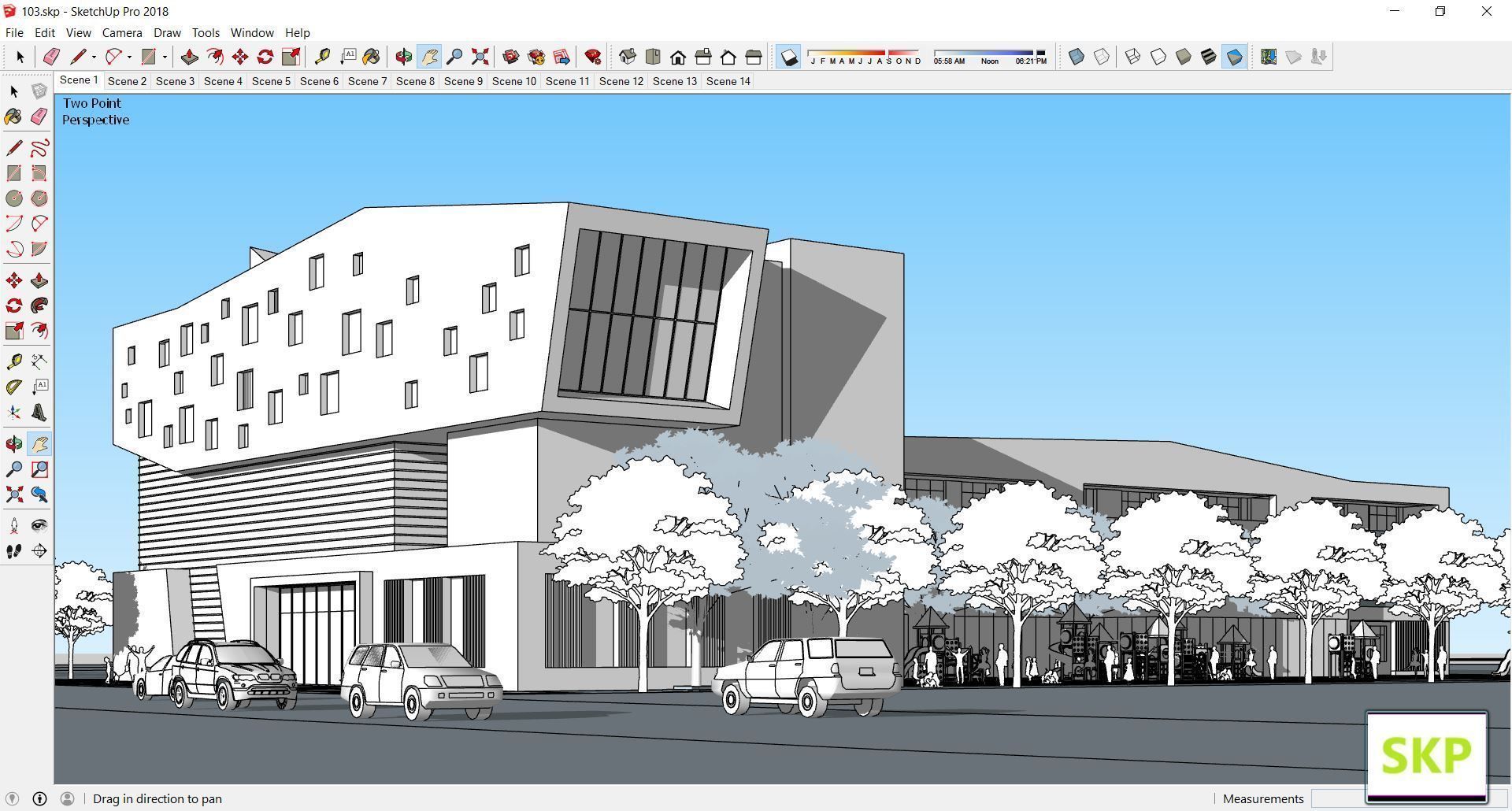 Sketchup Kindergarten 103 3D model_8