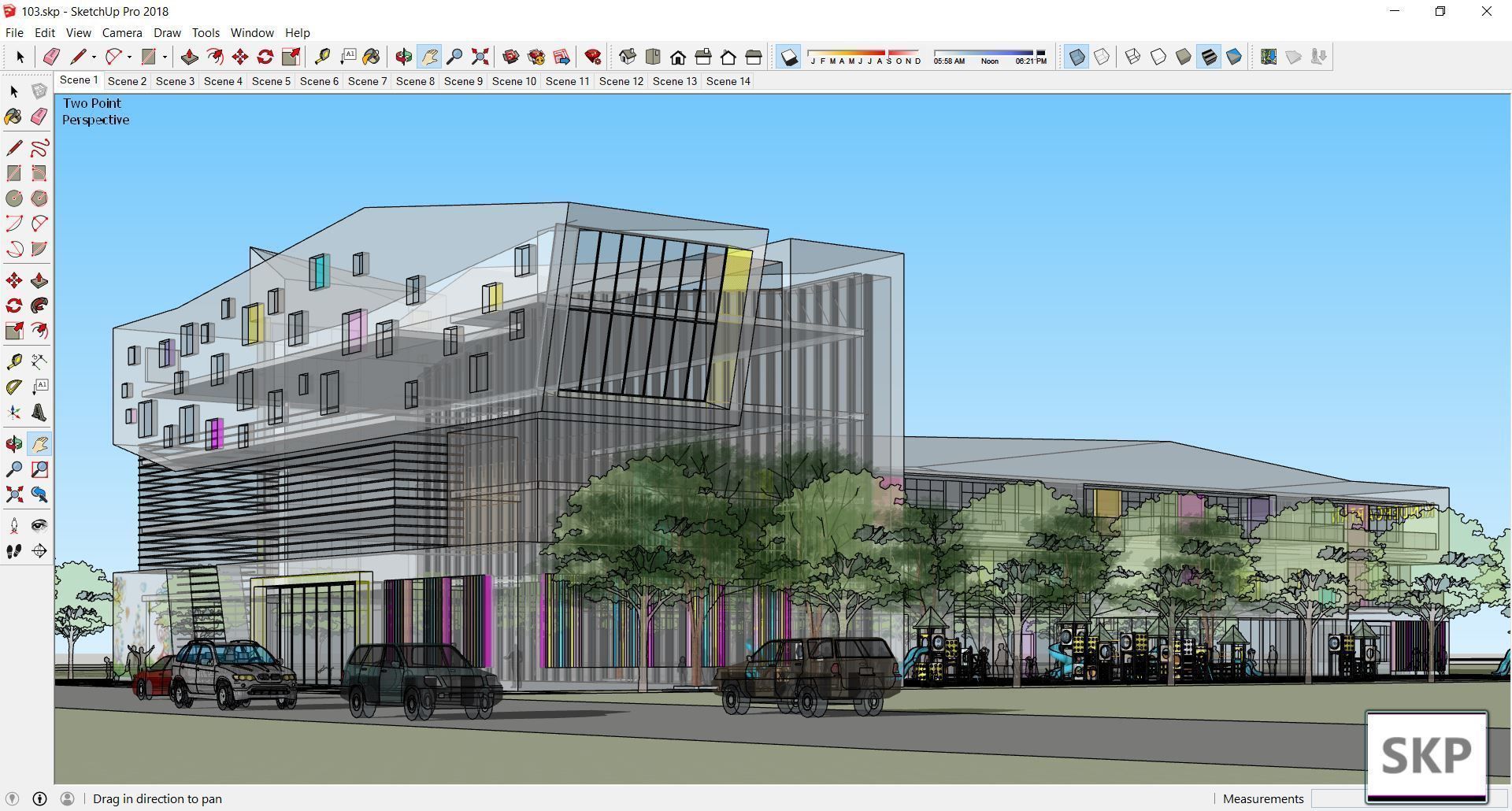 Sketchup Kindergarten 103 3D model_9