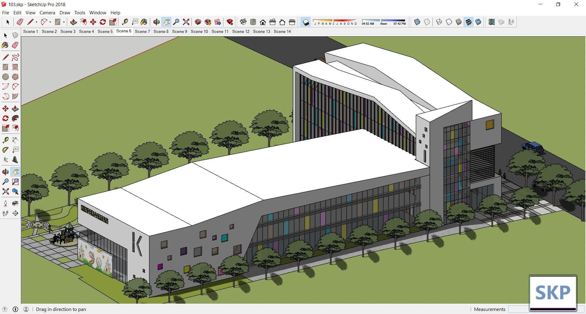 Sketchup Kindergarten 103 3D model_14