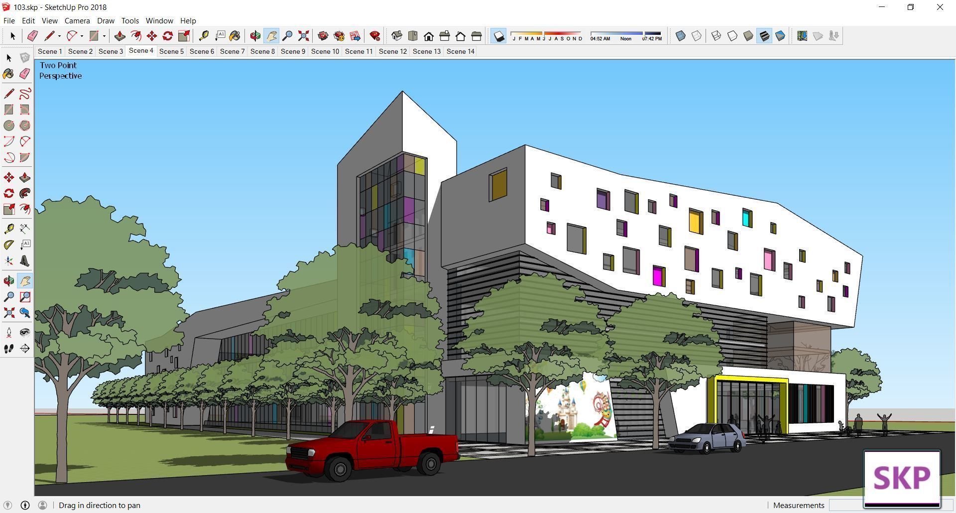 Sketchup Kindergarten 103 3D model_12