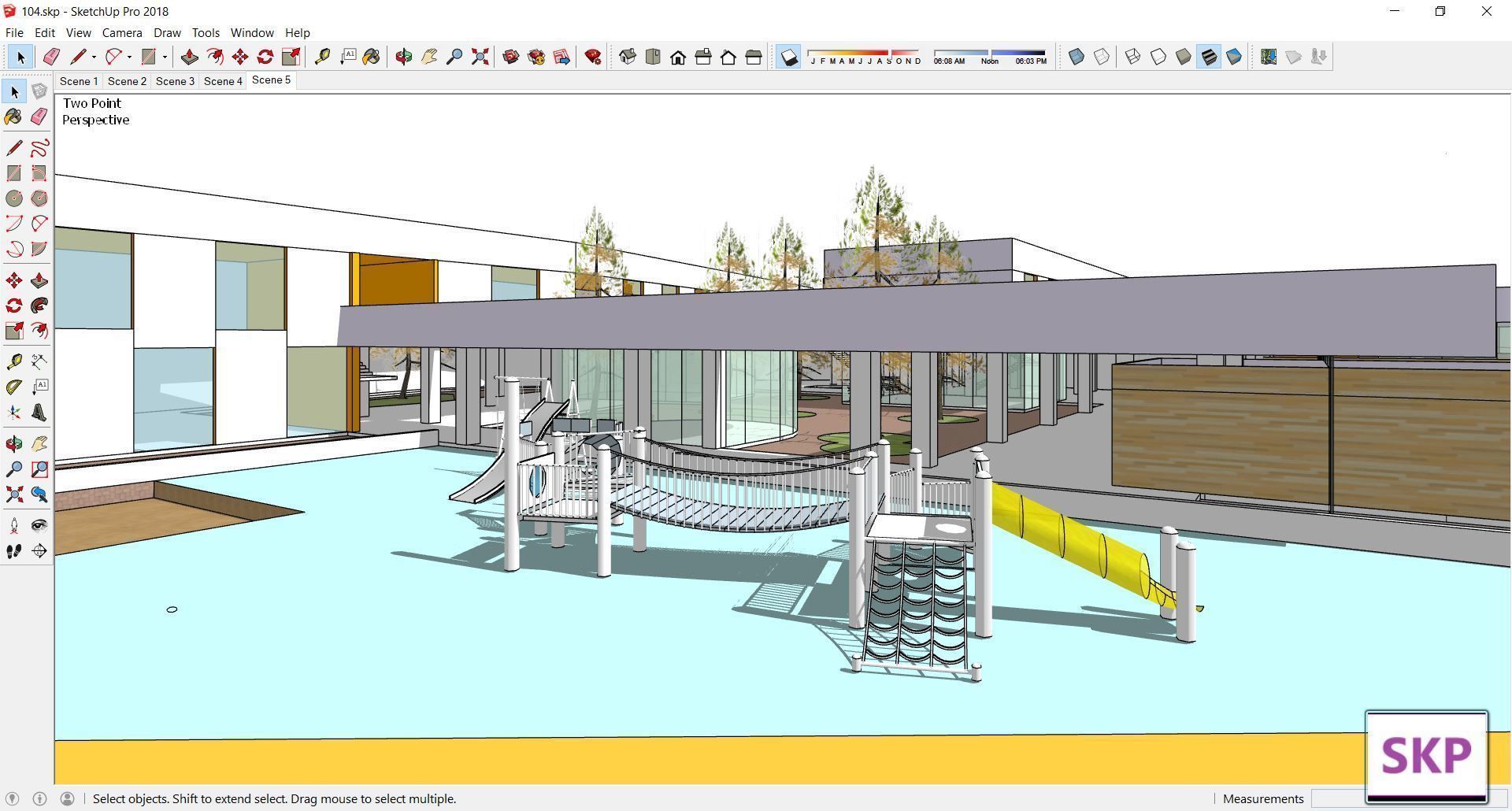 Sketchup Kindergarten 104 3D model_7