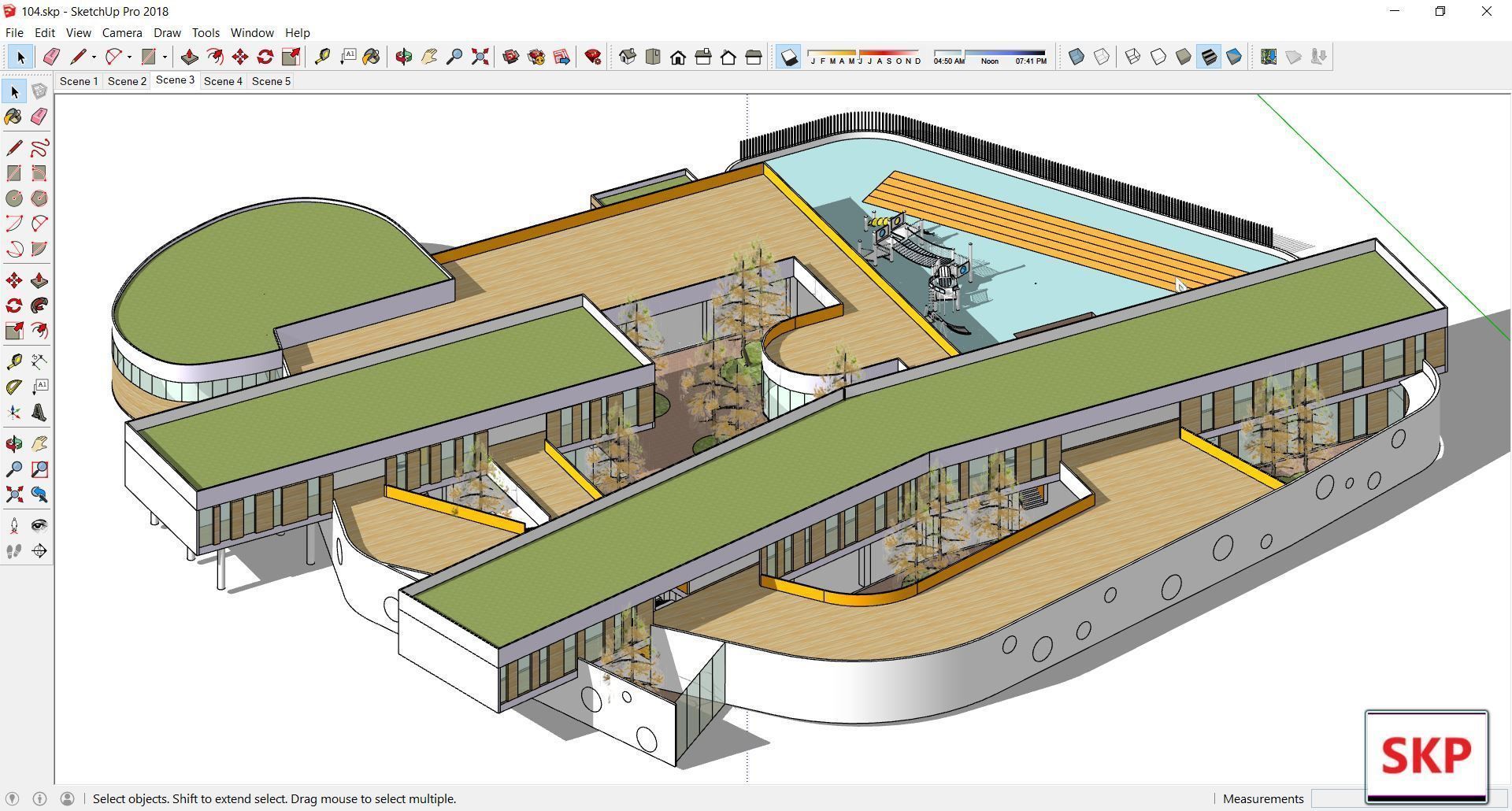 Sketchup Kindergarten 104 3D model_5