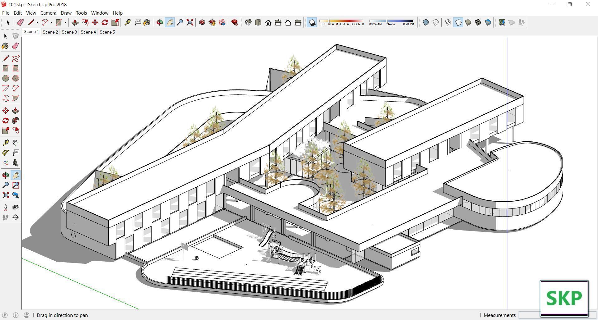 Sketchup Kindergarten 104 3D model_1