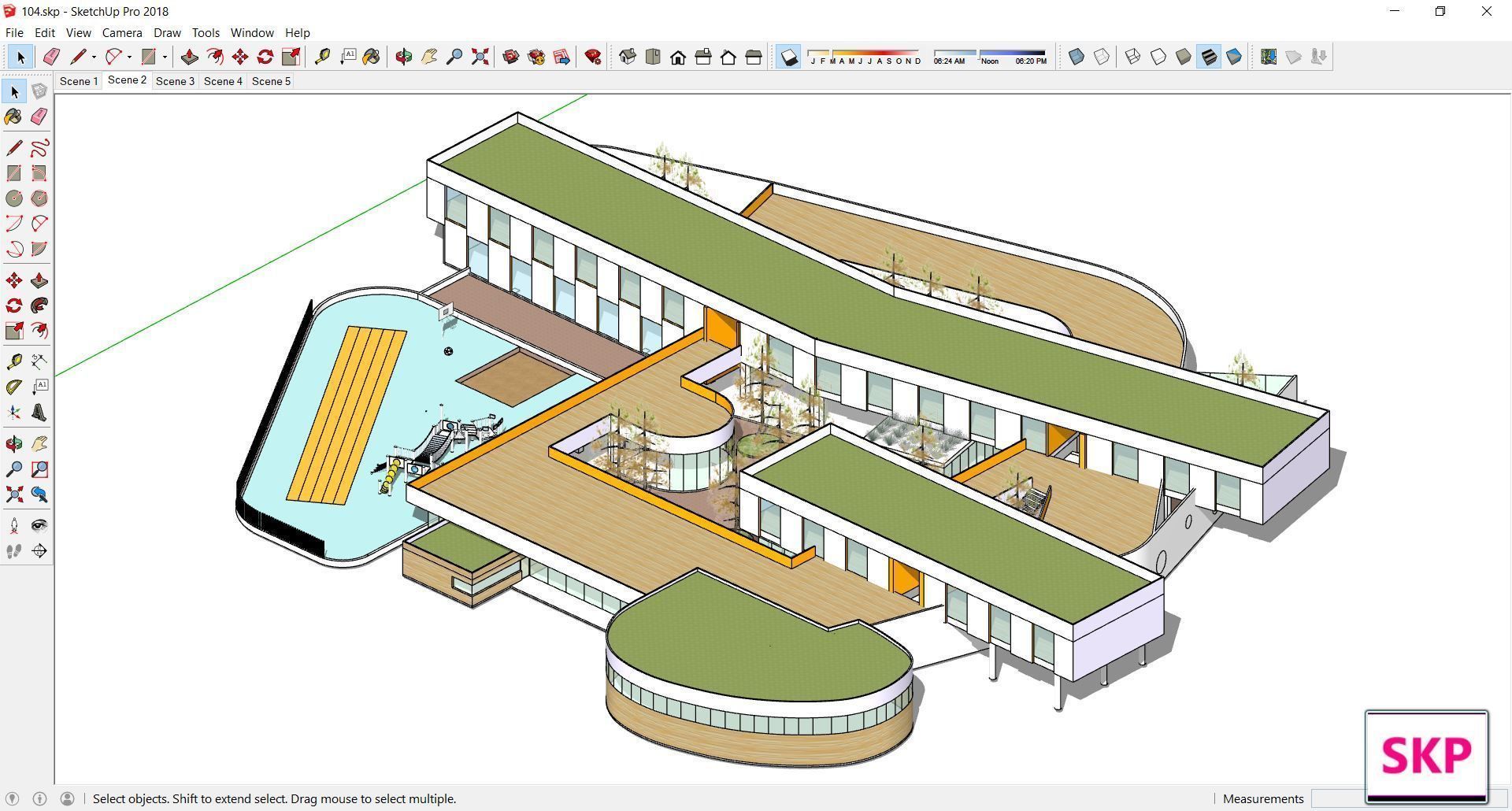 Sketchup Kindergarten 104 3D model_4