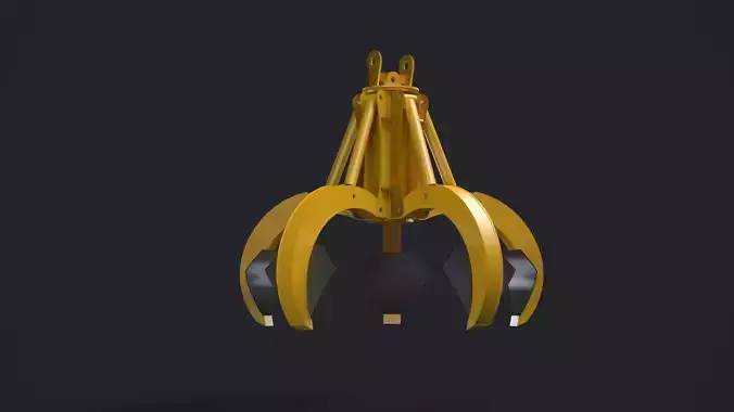 SCRAP METAL GRABBER RIGGING 3D model