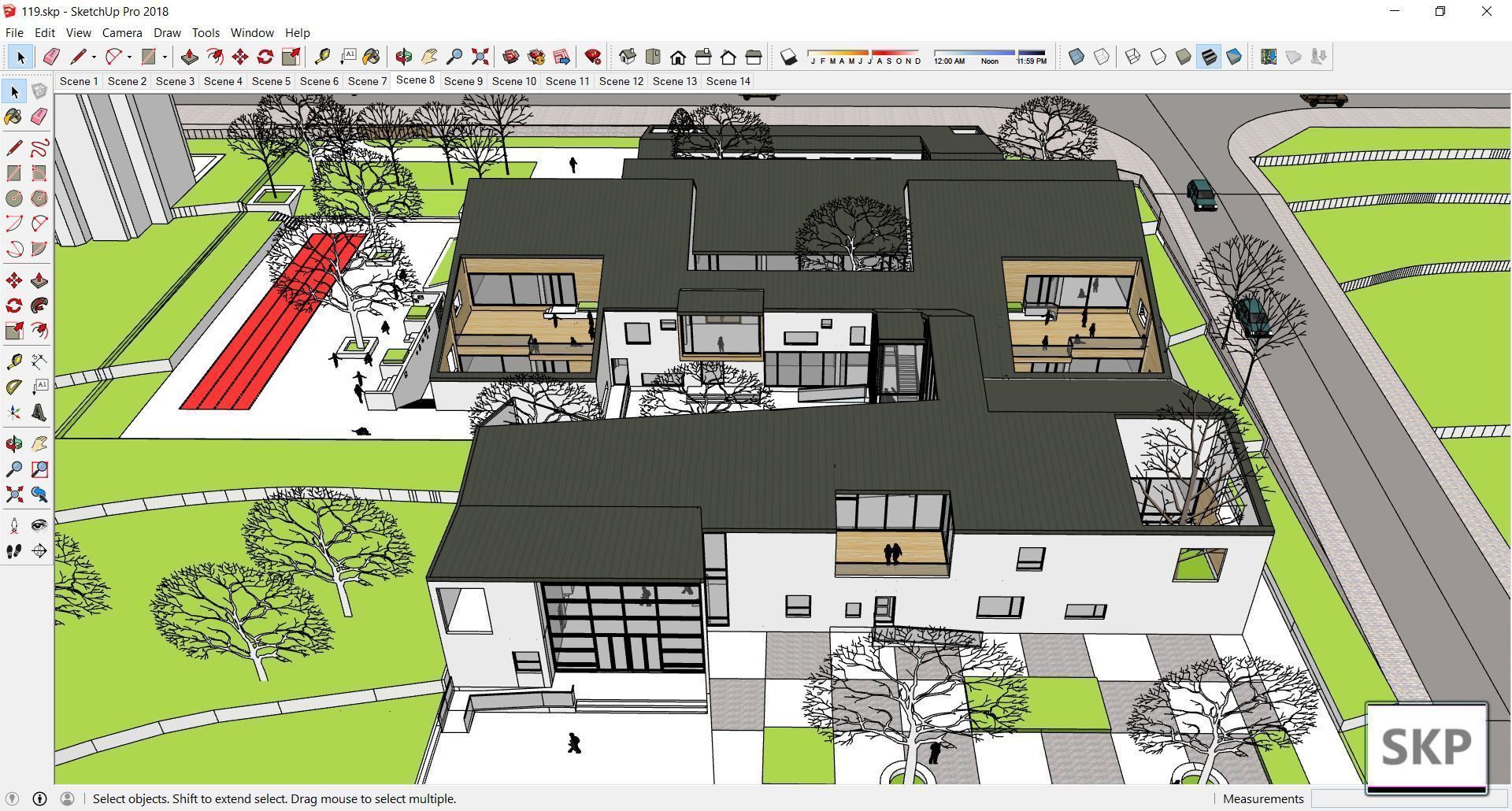 Sketchup Kindergarten 119 3D model_13