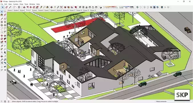 Sketchup Kindergarten 119 3D model